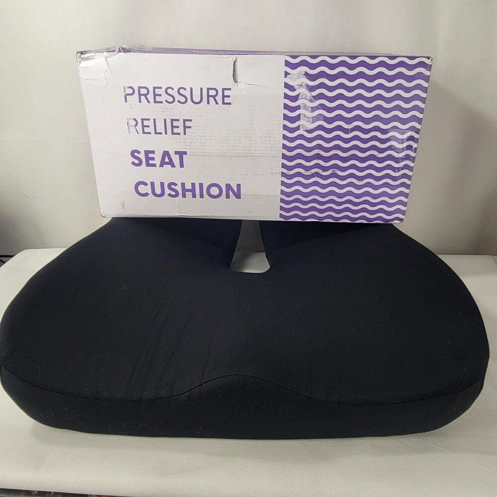 Cushion Lab Patented Pressure Relief Seat Cushion Size Standard Black